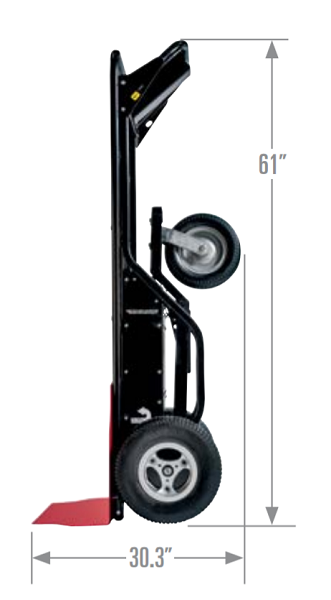 Electric Powered All Terrain Hand Truck For Outdoor Use